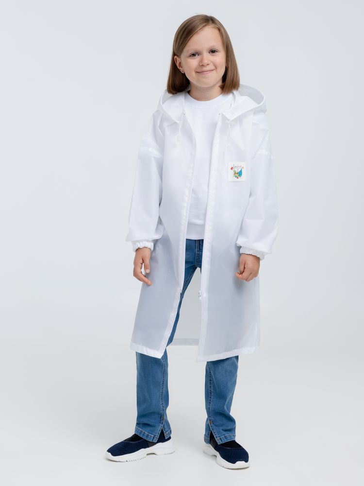 Дождевик детский Rainman Kids белый, 10-12 лет